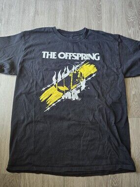 The Offspring Let The Bad Times Roll 2023 Tour T-Shirt Black Punk Band Tee L